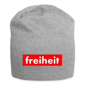 Freiheit - Jersey-Beanie - Grau meliert - Vorne