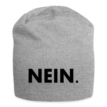 Nein - Jersey-Beanie - Grau meliert - Vorne