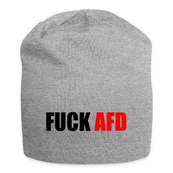 Fuck afd - Jersey Beanie - heather grey - Front