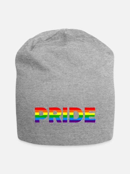PRIDE - Jersey-Beanie - Grau meliert