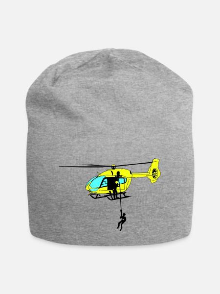 Hubschrauber Helikopter Pilote d’hélicoptère Spotter - Bonnet en jersey - gris chiné