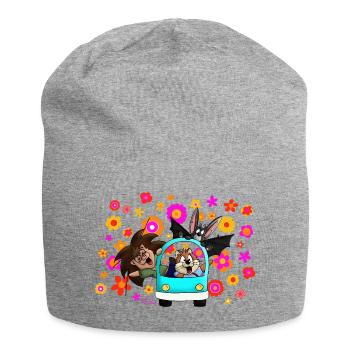 Hippie trio - Jersey Beanie - heather grey - Front