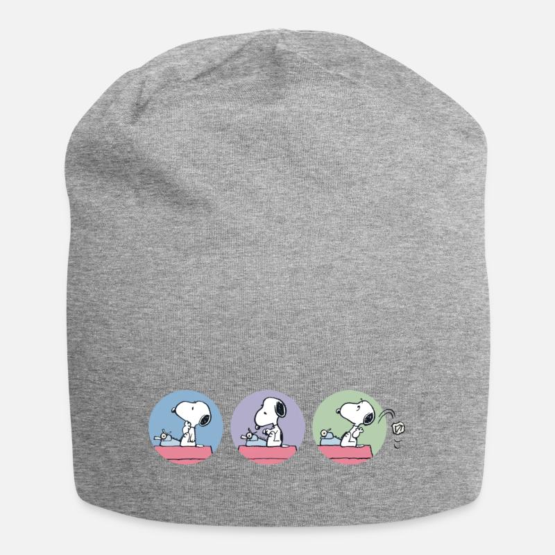 Peanuts Snoopy Baseball Author - Jersey Beanie - heather grey
