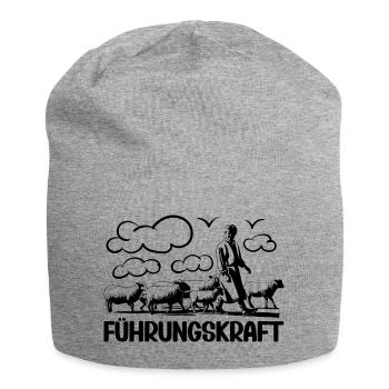 Führungskraft Schafe Hirte Geschenkidee Humor - Jersey-Beanie - Grau meliert - Vorne