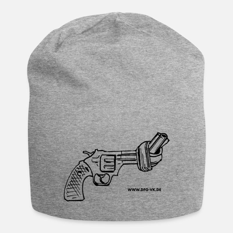 NON-VIOLENCE (noir) - Bonnet en jersey - gris chiné