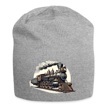 Western Steam Locomotive Steam Locomotive Graphic - Jersey Beanie - heather grey - Front
