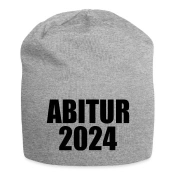 Abitur 2024 - Jersey-Beanie - Grau meliert - Vorne