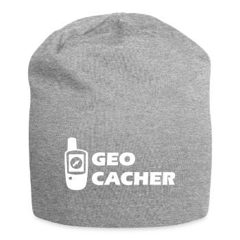 Geocaching GPS Geocacher - Bonnet en jersey - gris chiné - Devant