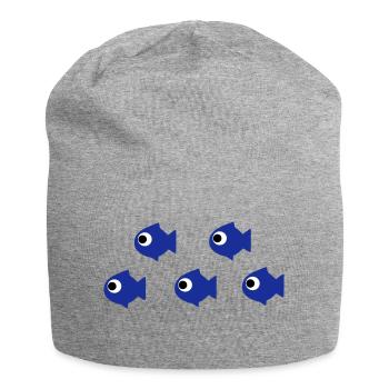 fishes - Jersey Beanie - heather grey - Front