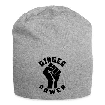 Ginger Power - Jersey Beanie - heather grey - Front