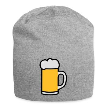 Beermug 3 colors - Jersey Beanie - heather grey - Front