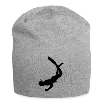 plongeur4 - Jersey Beanie - heather grey - Front