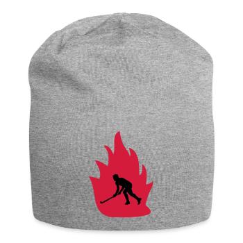 Unihockey Feuer - Jersey-Beanie - Grau meliert - Vorne