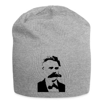 Friedrich Nietzsche - Bonnet en jersey - gris chiné - Devant