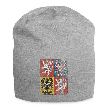 Tschechische Wappen Tschechische Republik Symbol - Jersey-Beanie - Grau meliert - Vorne