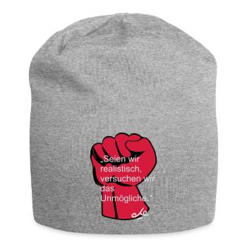 "Seien wir realistisch, Che Ernesto Guevara - Jersey-Beanie - Grau meliert - Vorne