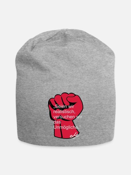 "Seien wir realistisch, Che Ernesto Guevara - Jersey-Beanie - Grau meliert