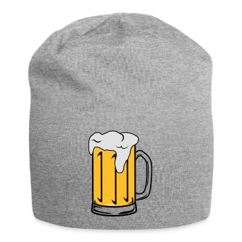 Designer / motif beer jug - Jersey Beanie - heather grey - Front