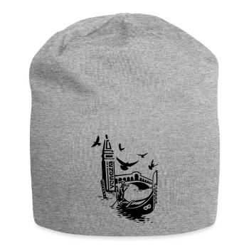 Venise - Bonnet en jersey - gris chiné - Devant