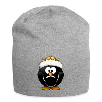 krone crown koenig king castle schloss tower burg2 - Jersey-Beanie - Grau meliert - Vorne