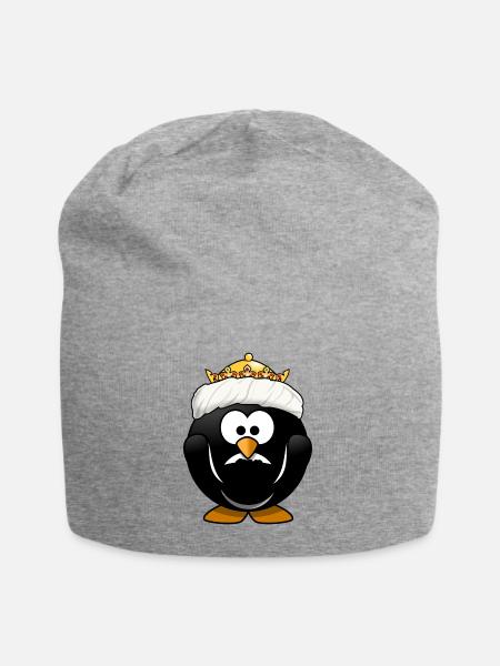 krone crown koenig king castle schloss tower burg2 - Jersey-Beanie - Grau meliert
