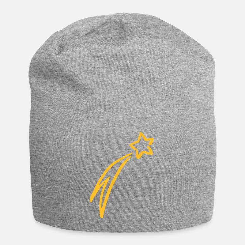Sternschnuppe Stern Bethlehem Weihnachten Geschenk - Jersey-Beanie - Grau meliert