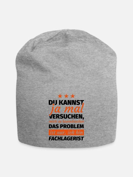 Fachlagerist Lagerist - Jersey-Beanie - Grau meliert