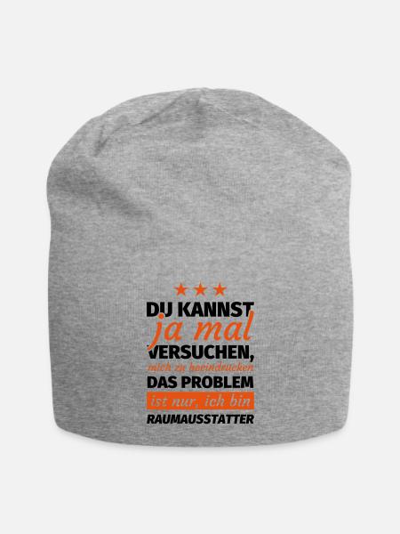 Raumausstatter - Jersey-Beanie - Grau meliert