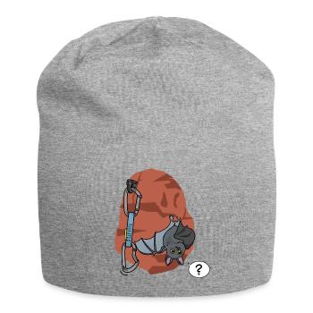 Klettern, Fledermaus - Jersey-Beanie - Grau meliert - Vorne