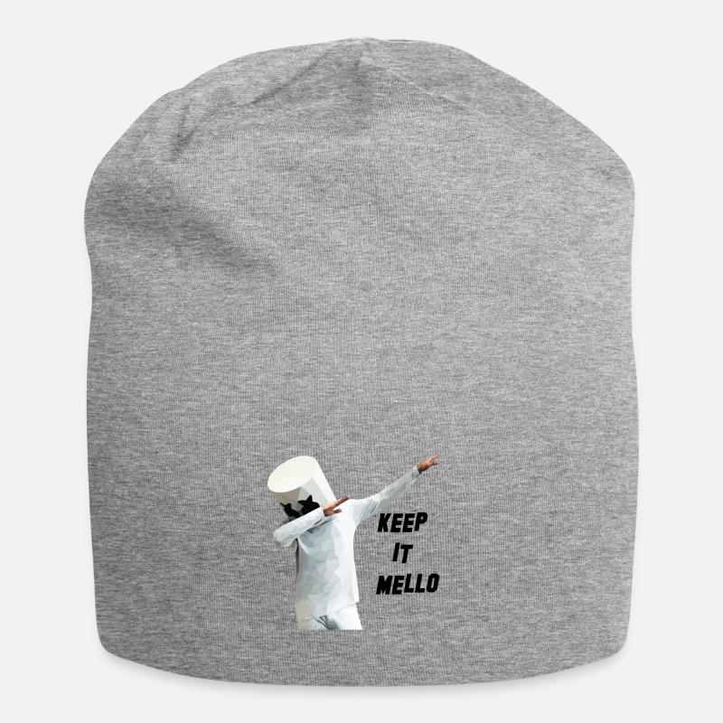 Keep it Mello - Jersey-Beanie - Grau meliert
