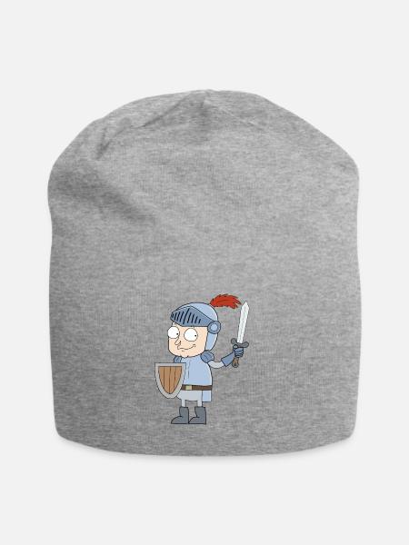 Little knight - Jersey Beanie - heather grey