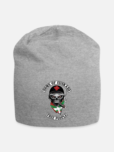 Baskische Biker-Design - Jersey-Beanie - Grau meliert