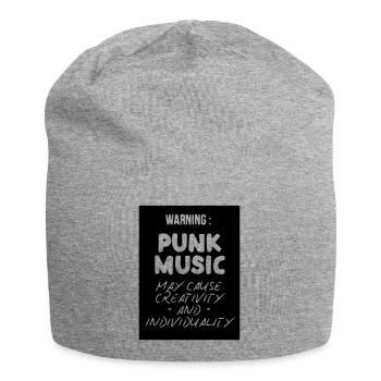 Punk Music May Cause Creativity and Individuality - Jersey Beanie - heather grey - Front