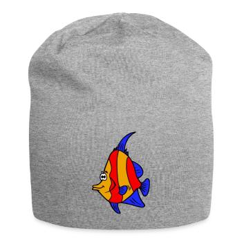 poisson - Bonnet en jersey - gris chiné - Devant