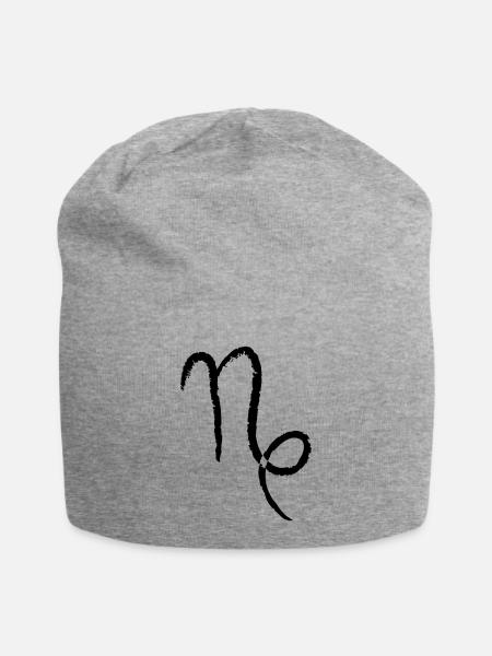 Zodiac Capricorn - Capricorn - Jersey Beanie - heather grey