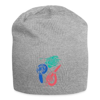 Abstract design The cracked bottles - Jersey Beanie - heather grey - Front