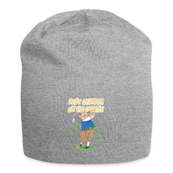 Golf - Best Grandpa on the course - Jersey-Beanie - Grau meliert - Vorne