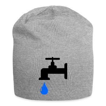 water tap - Jersey Beanie - heather grey - Front