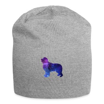 Cadeau Chien Terre-Neuve Galaxy Universe - Bonnet en jersey - gris chiné - Devant