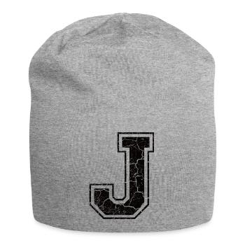 Un caractère un joule in Grunge-Look - Bonnet en jersey - gris chiné - Devant