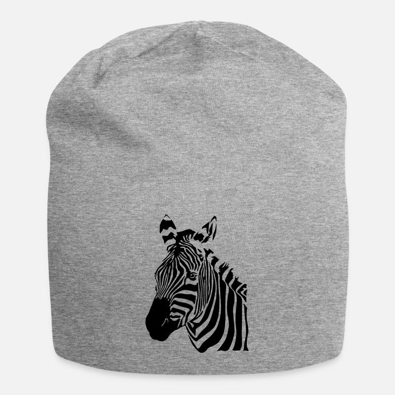Zèbre - Bonnet en jersey - gris chiné