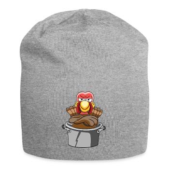 Dinde - Bonnet en jersey - gris chiné - Devant