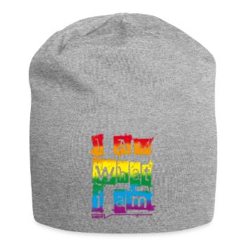 I AM WHAT I AM - Jersey Beanie - heather grey - Front