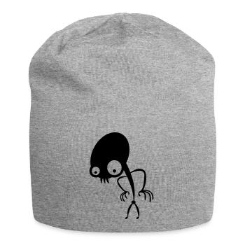 alien - Jersey-Beanie - Grau meliert - Vorne