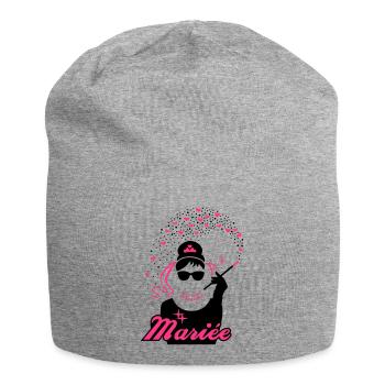Braut - EVJF - Team-Braut - Film - Jersey-Beanie - Grau meliert - Vorne