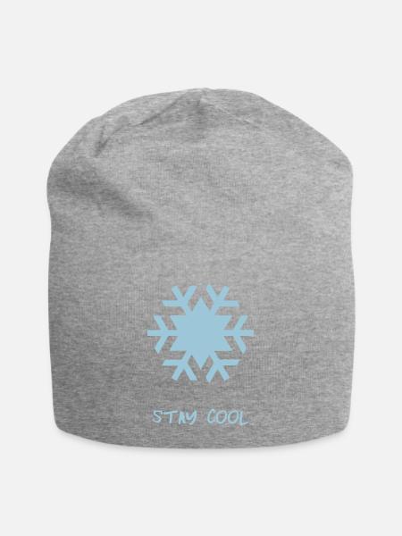 stay cool - Jersey-Beanie - Grau meliert