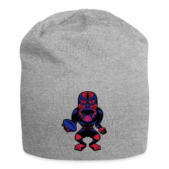 rugby mask - Jersey Beanie - heather grey - Front