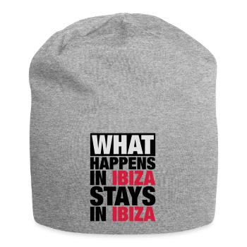 What Happens in Ibiza Stays in ibiza - Jersey Beanie - heather grey - Front