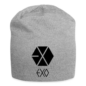 EXO name and logo - Jersey Beanie - heather grey - Front
