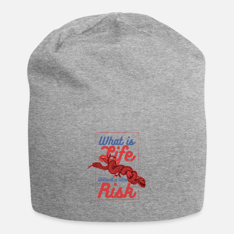 RISIKO - Jersey-Beanie - Grau meliert